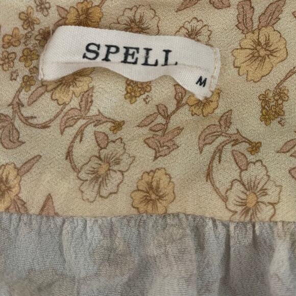 Spell & The Gypsy Mossy Bias-Cut Midi Dress Size Medium - Picture 9 of 9